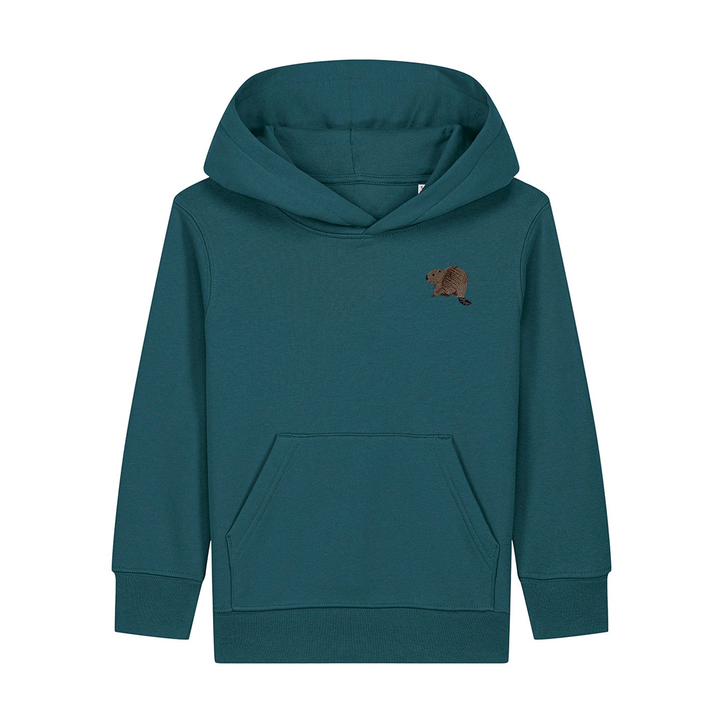 Beaver Riverside Embroidered Kids Hoodie