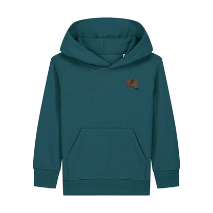 Beaver Riverside Embroidered Kids Hoodie