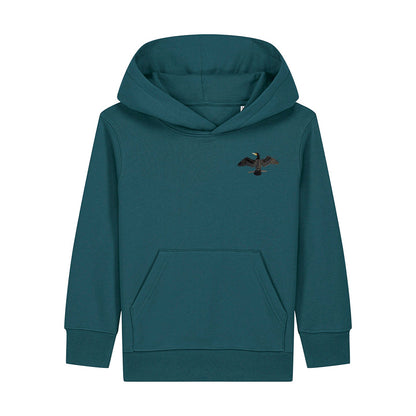 Cormorant Embroidered Kids Hoodie