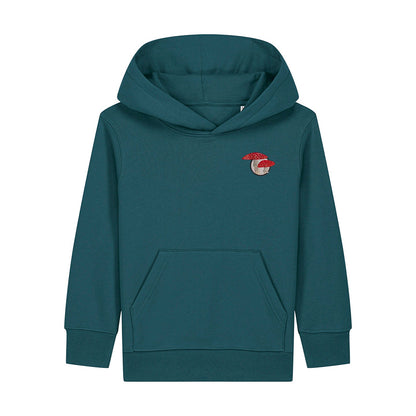 Fly Agaric Mushroom Embroidered Kids Hoodie