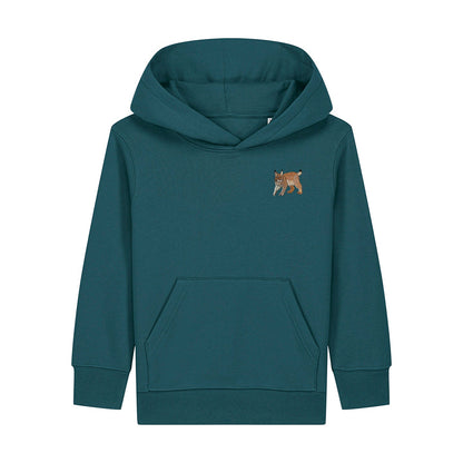 Lynx Embroidered Kids Hoodie