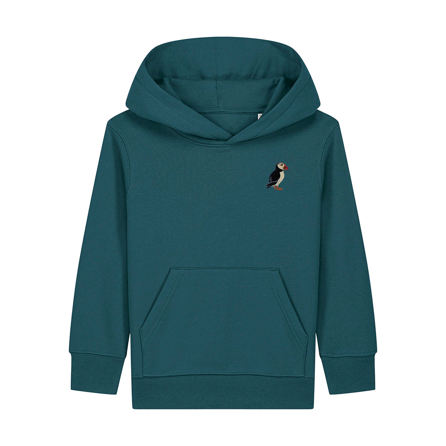 Puffin Embroidered Kids Hoodie