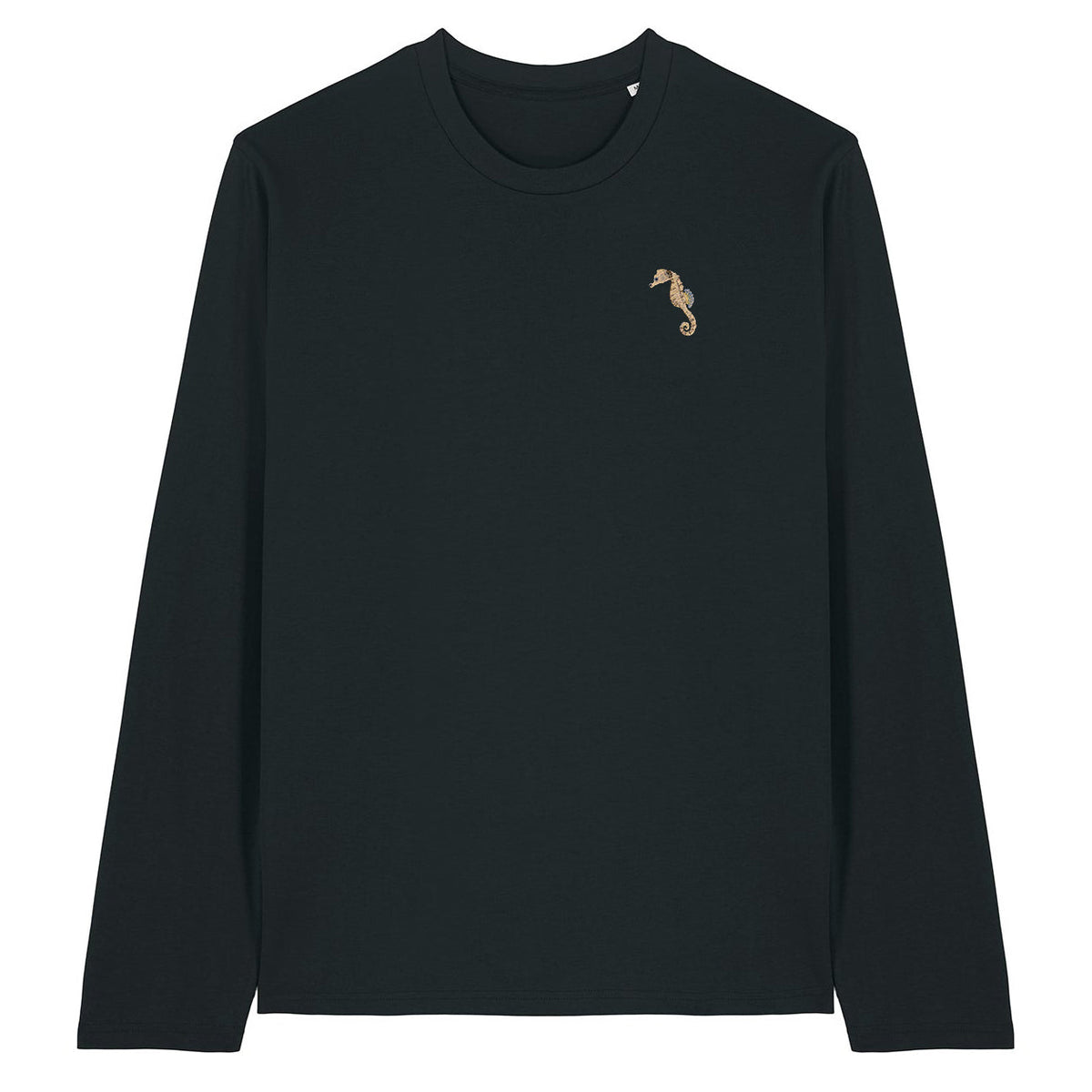 Seahorse Embroidered Long Sleeve T-Shirt
