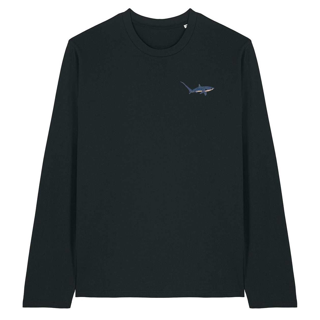 Thresher Shark Embroidered Long Sleeve T-Shirt