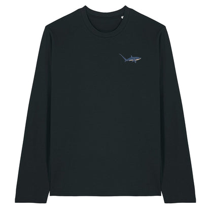 Thresher Shark Embroidered Long Sleeve T-Shirt