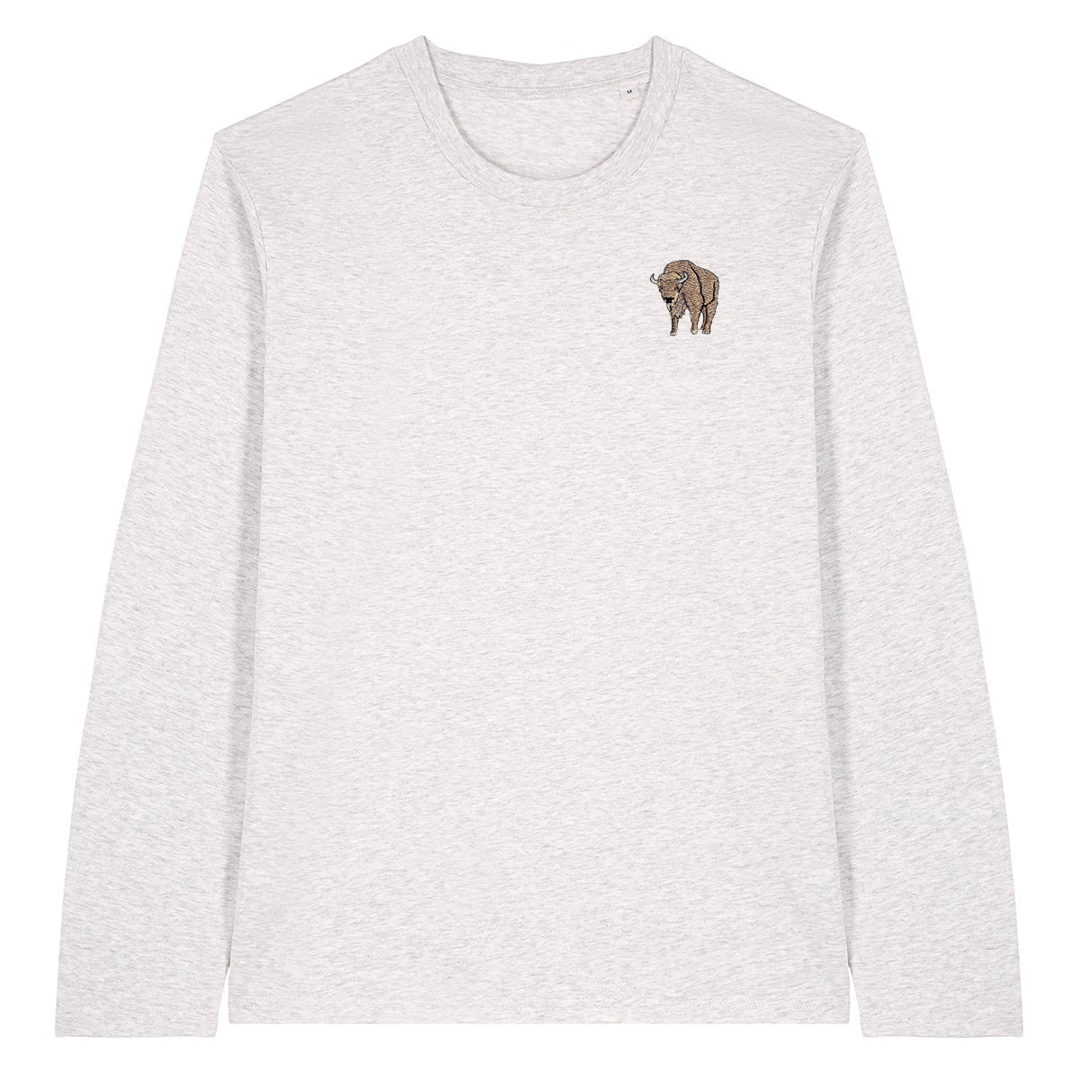 Bison Embroidered Long Sleeve T-Shirt
