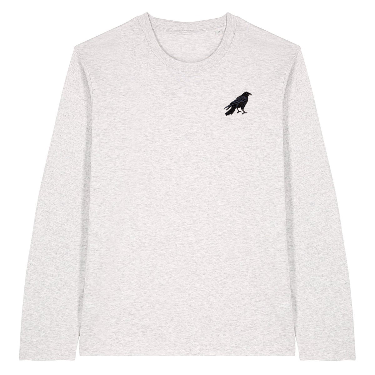 Crow Embroidered Long Sleeve T-Shirt