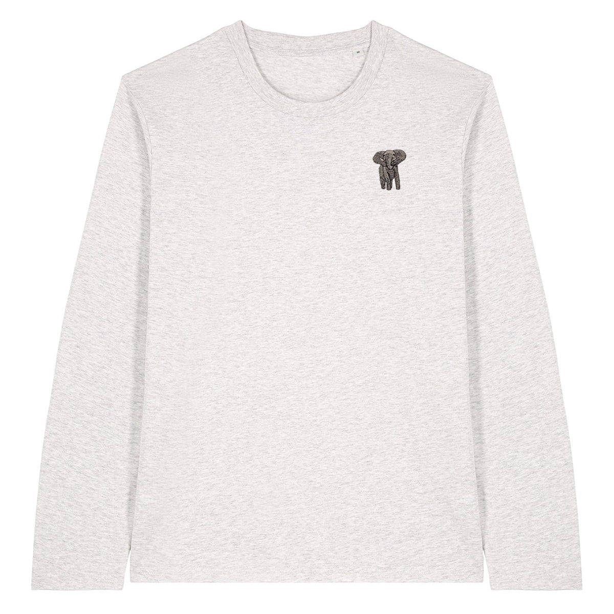 Elephant Embroidered Long Sleeve T-Shirt
