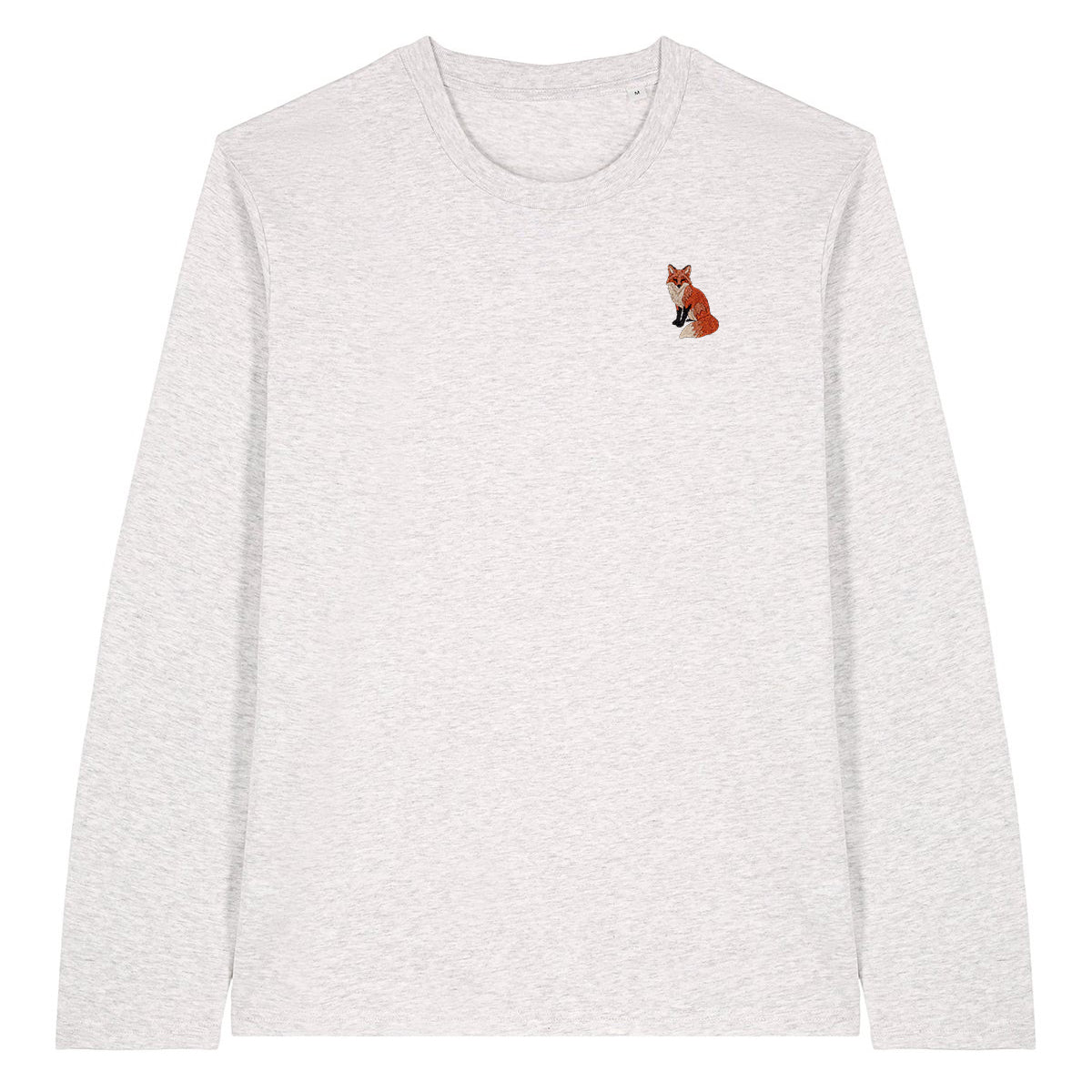 Fox Embroidered Long Sleeve T-Shirt