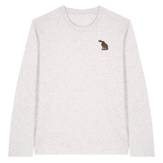 Hare Embroidered Long Sleeve T-Shirt