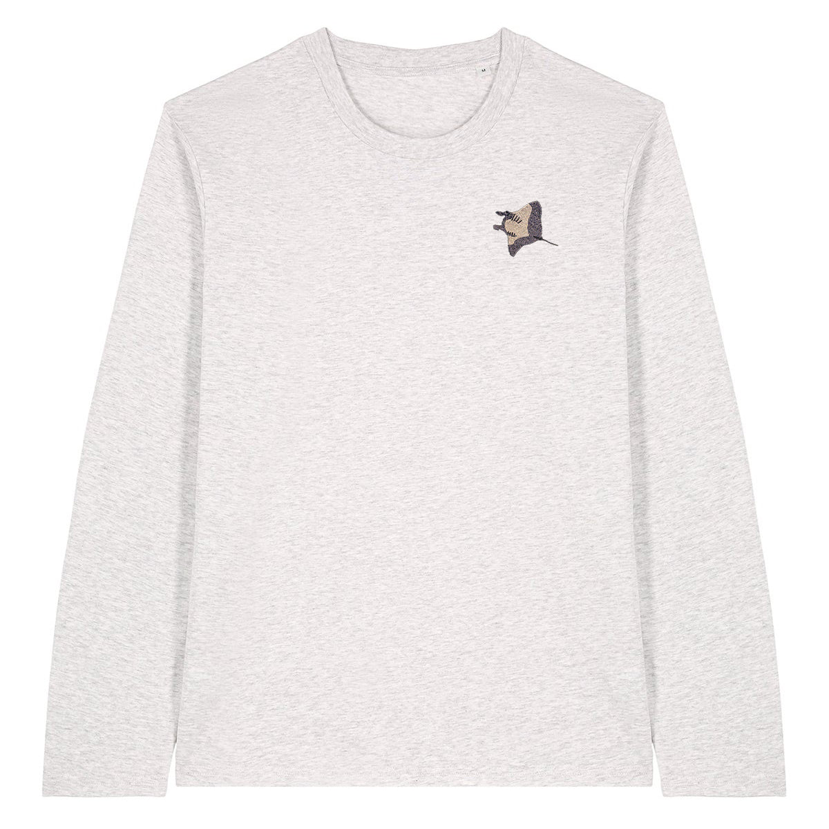 Manta Ray Embroidered Long Sleeve T-Shirt