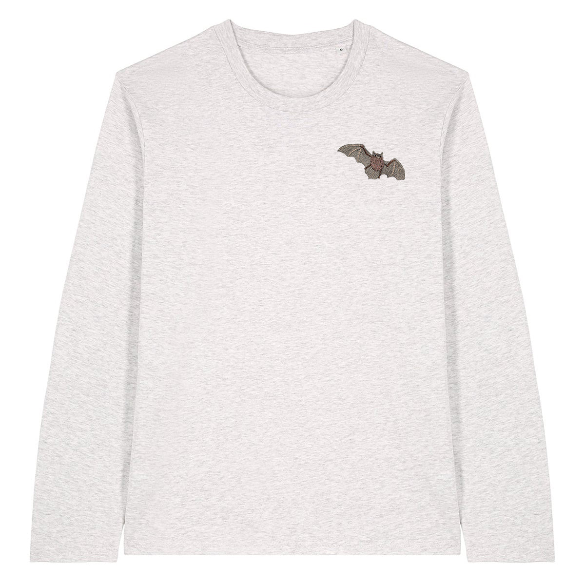 Pipistrelle Bat Embroidered Long Sleeve T-Shirt