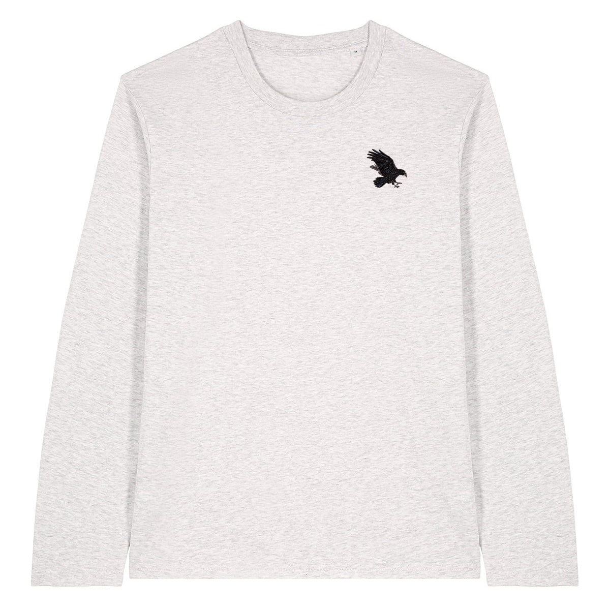 Raven Embroidered Long Sleeve T-Shirt