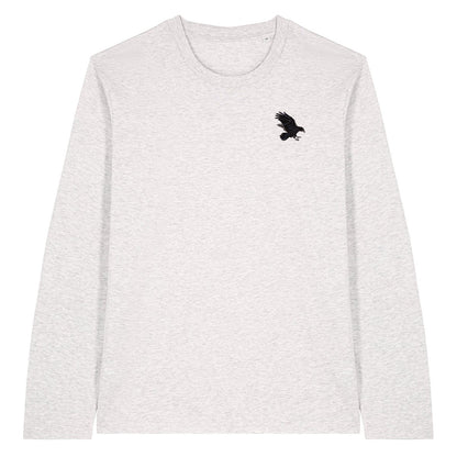 Raven Embroidered Long Sleeve T-Shirt