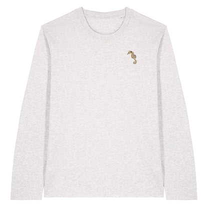Seahorse Embroidered Long Sleeve T-Shirt