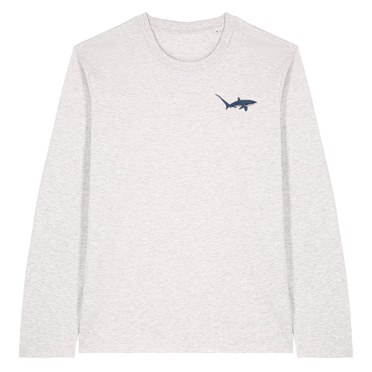 Thresher Shark Embroidered Long Sleeve T-Shirt
