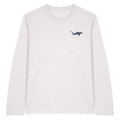 Thresher Shark Embroidered Long Sleeve T-Shirt