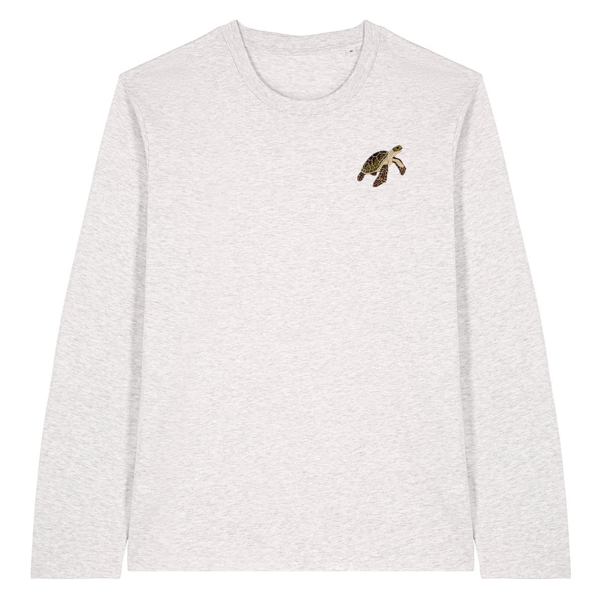 Sea Turtle Embroidered Long Sleeve T-Shirt