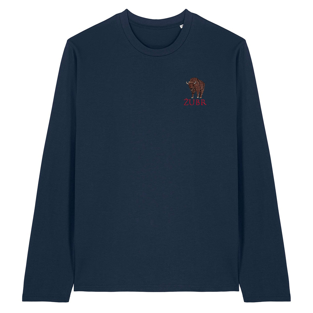 Bison Zubr Embroidered Long Sleeve T-Shirt