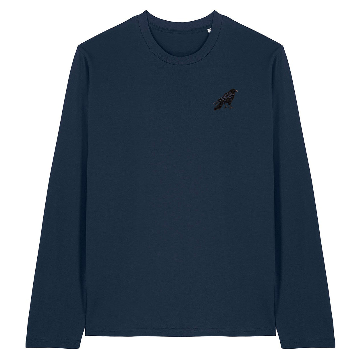 Crow Embroidered Long Sleeve T-Shirt