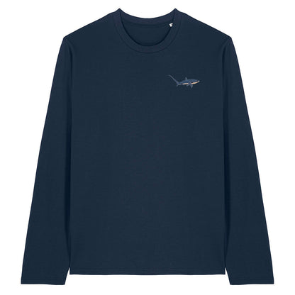 Thresher Shark Embroidered Long Sleeve T-Shirt