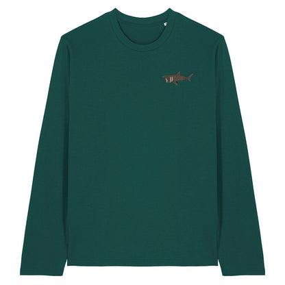 Basking Shark Embroidered Long Sleeve T-Shirt