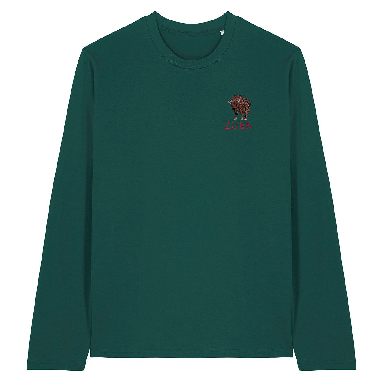 Bison Zubr Embroidered Long Sleeve T-Shirt