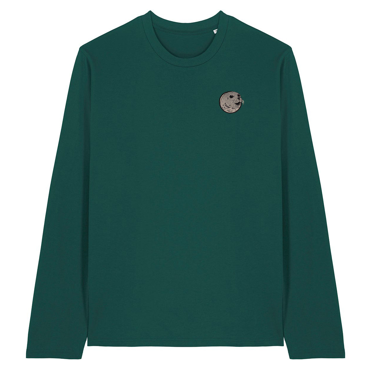 Grey Seal Embroidered Long Sleeve T-Shirt