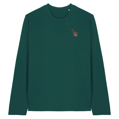 Hare Embroidered Long Sleeve T-Shirt