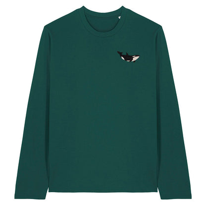 Orca Embroidered Long Sleeve T-Shirt