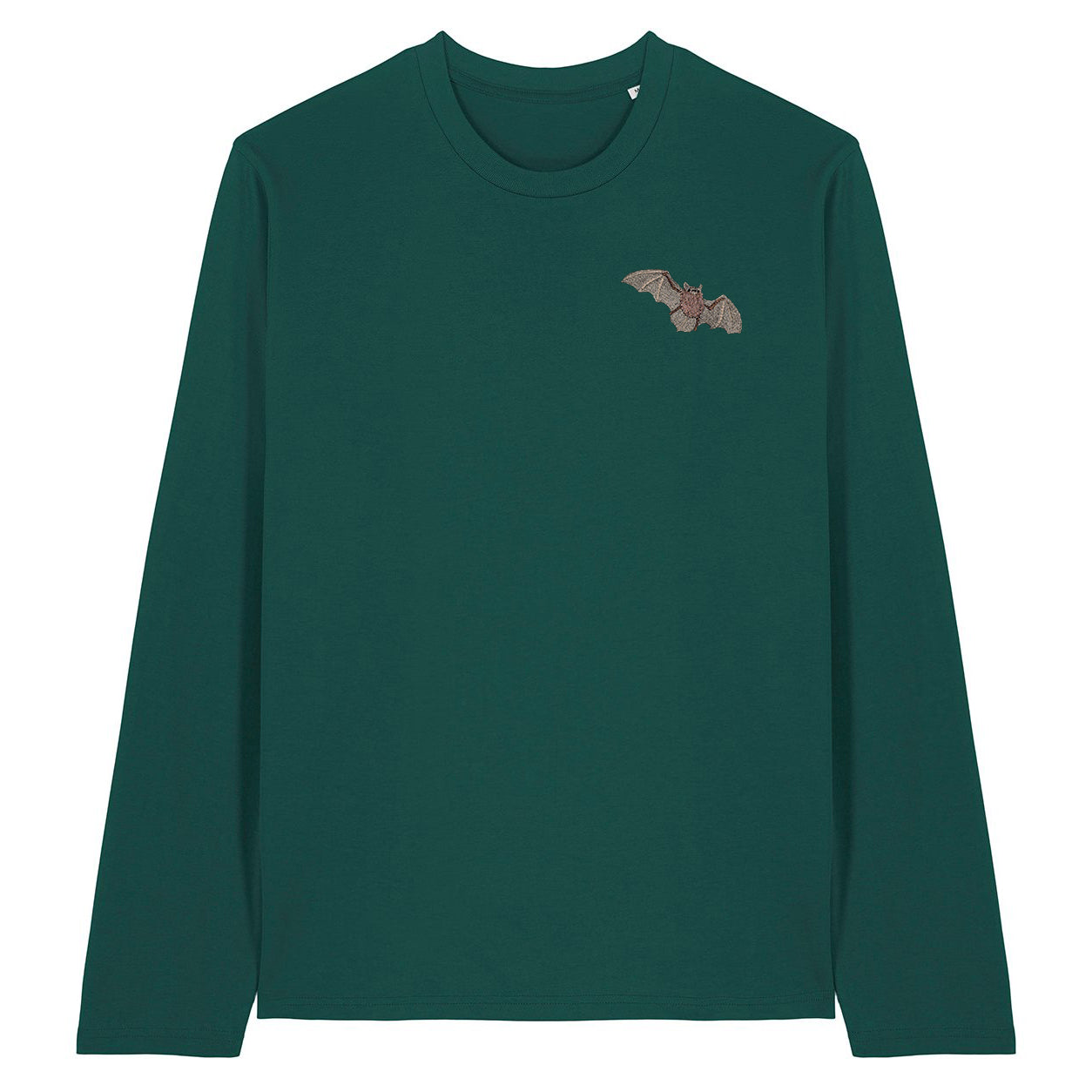 Pipistrelle Bat Embroidered Long Sleeve T-Shirt