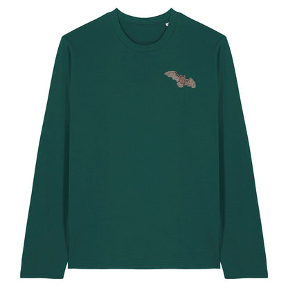 Pipistrelle Bat Embroidered Long Sleeve T-Shirt