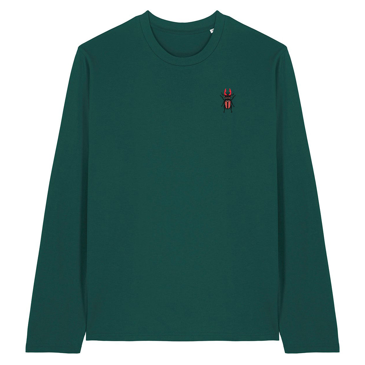 Stag Beetle Embroidered Long Sleeve T-Shirt