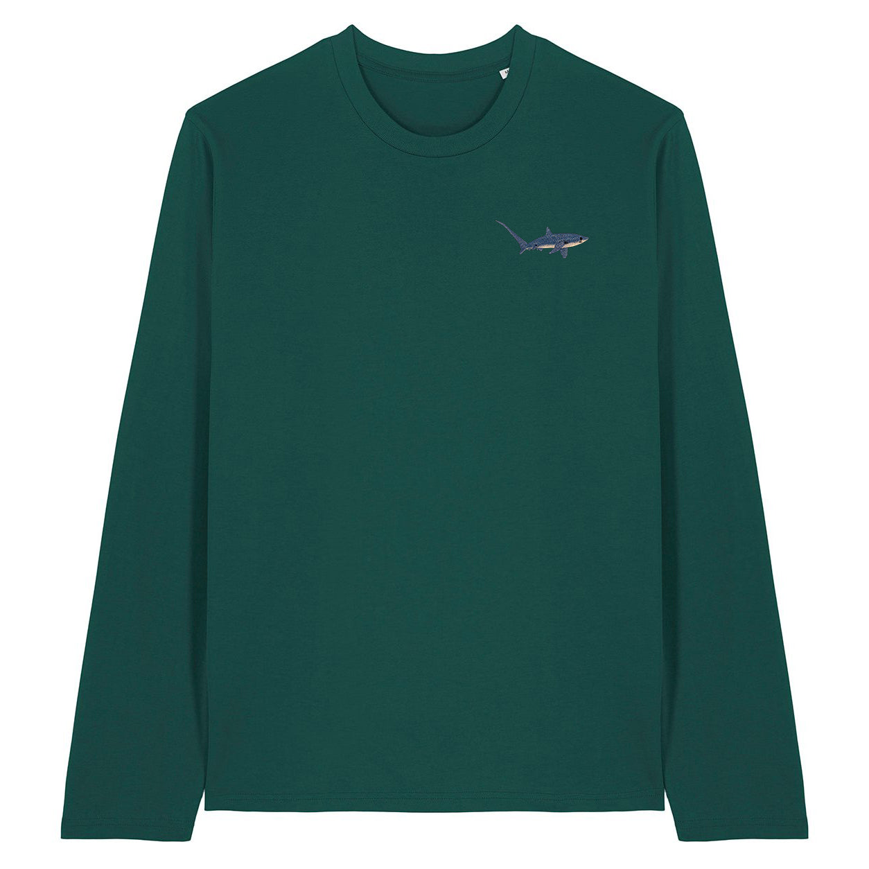 Thresher Shark Embroidered Long Sleeve T-Shirt