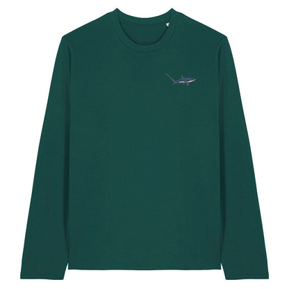 Thresher Shark Embroidered Long Sleeve T-Shirt