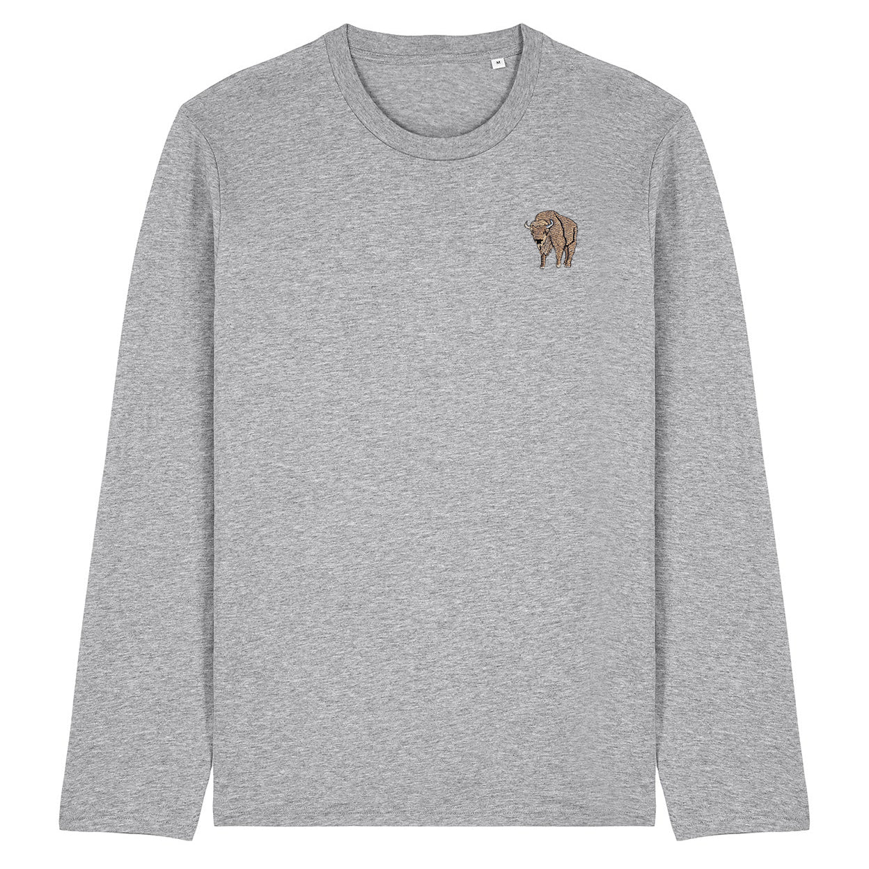 Bison Embroidered Long Sleeve T-Shirt