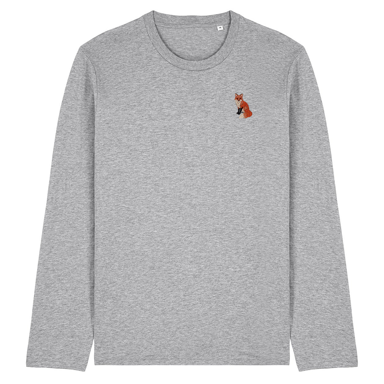 Fox Embroidered Long Sleeve T-Shirt