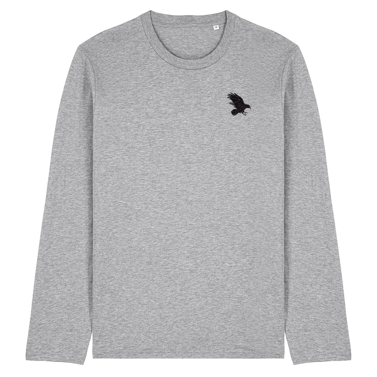 Raven Embroidered Long Sleeve T-Shirt