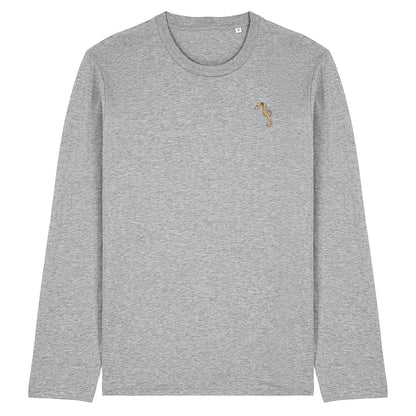 Seahorse Embroidered Long Sleeve T-Shirt