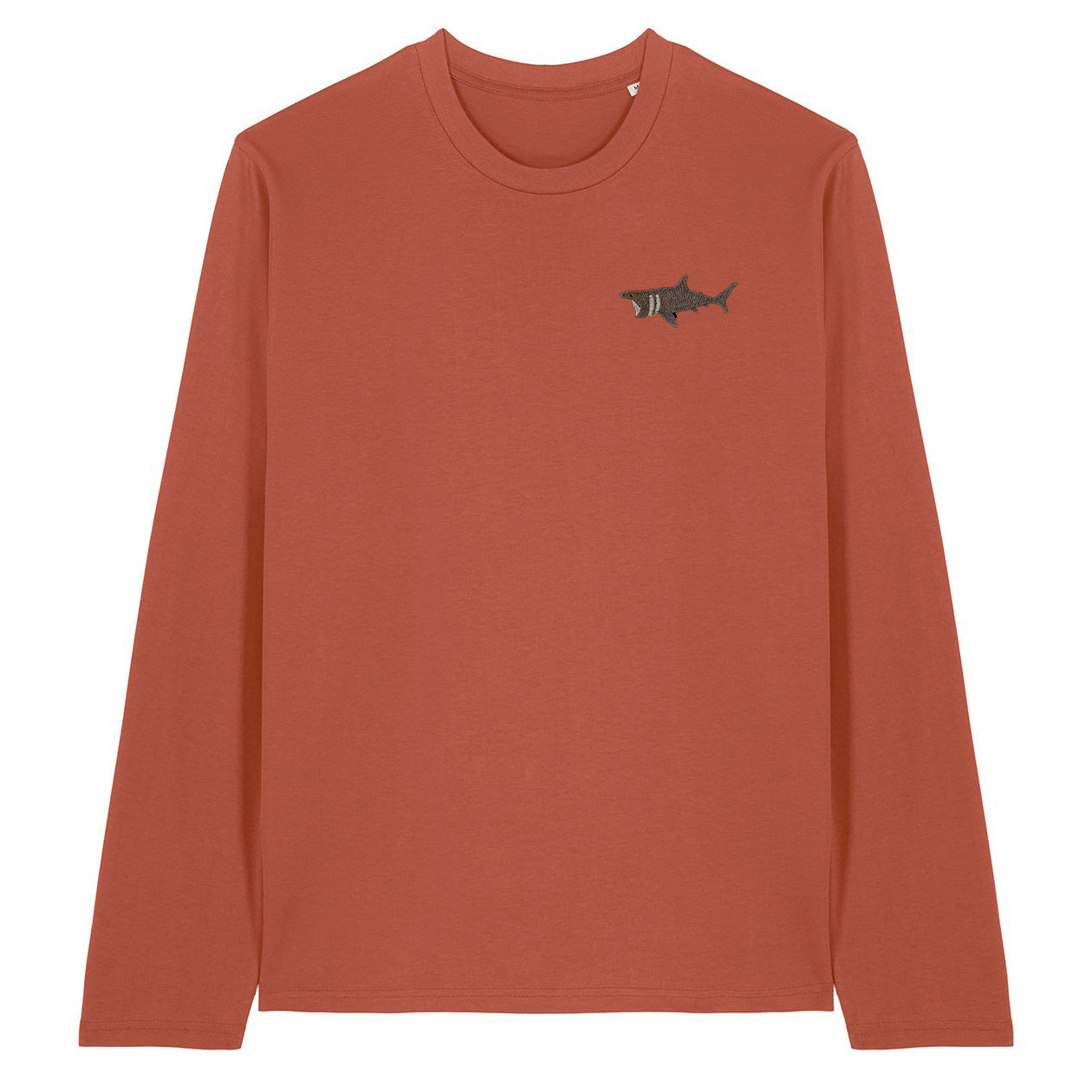 Basking Shark Embroidered Long Sleeve T-Shirt