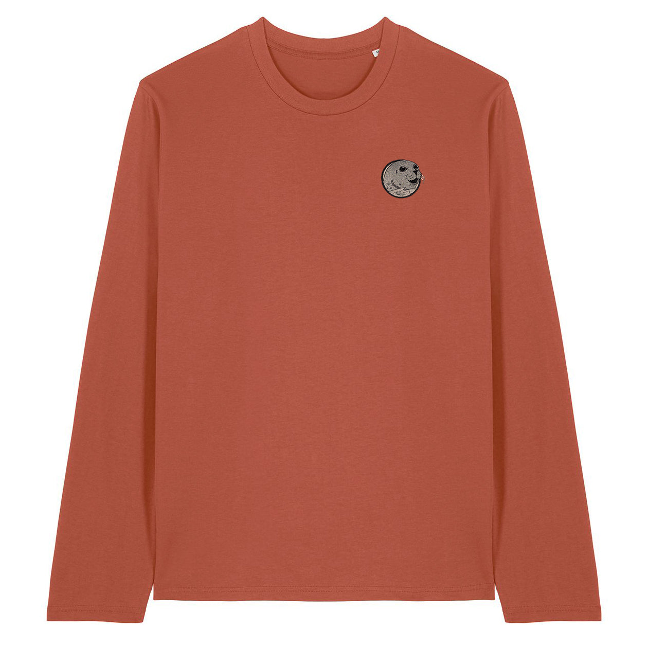 Grey Seal Embroidered Long Sleeve T-Shirt