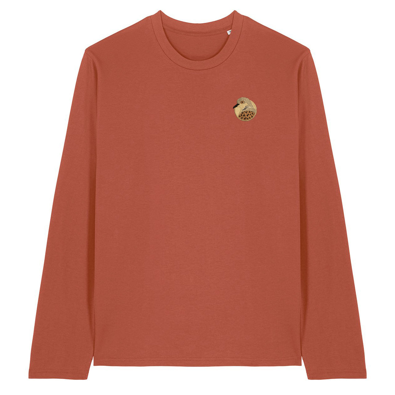Turtledove Portrait Embroidered Long Sleeve T-Shirt