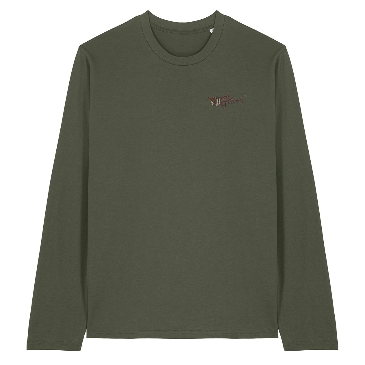 Basking Shark Embroidered Long Sleeve T-Shirt