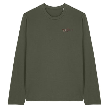 Basking Shark Embroidered Long Sleeve T-Shirt