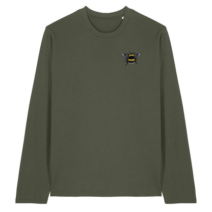 Bumblebee Embroidered Long Sleeve T-Shirt