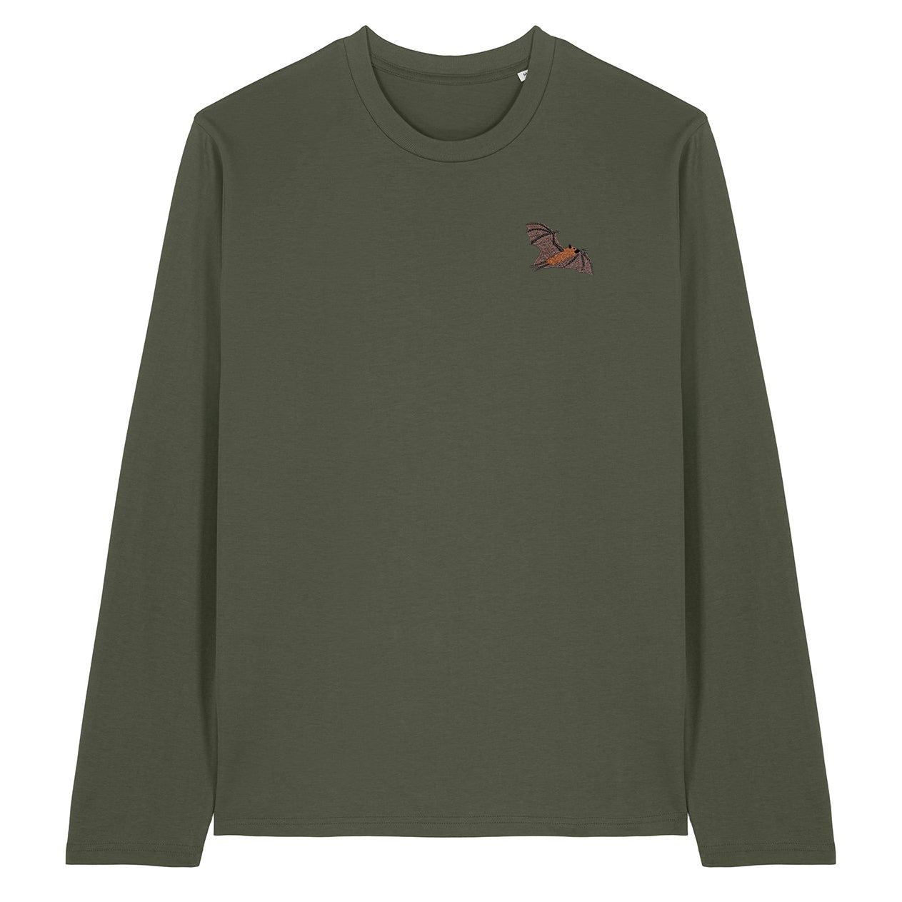 Fruit Bat Embroidered Long Sleeve T-Shirt