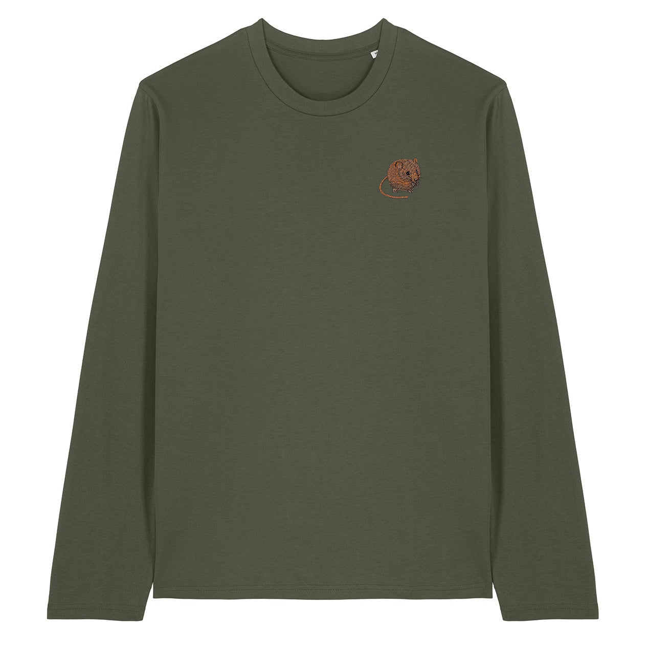 Harvest Mouse Embroidered Long Sleeve T-Shirt