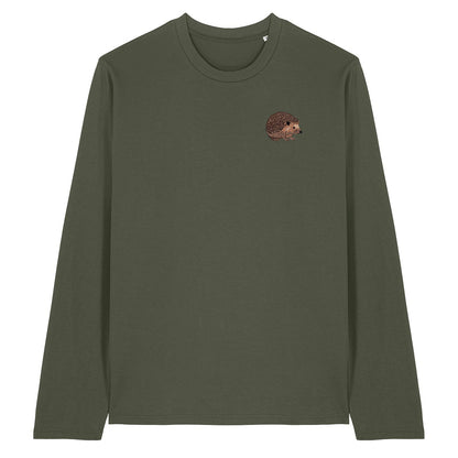 Hedgehog Embroidered Long Sleeve T-Shirt