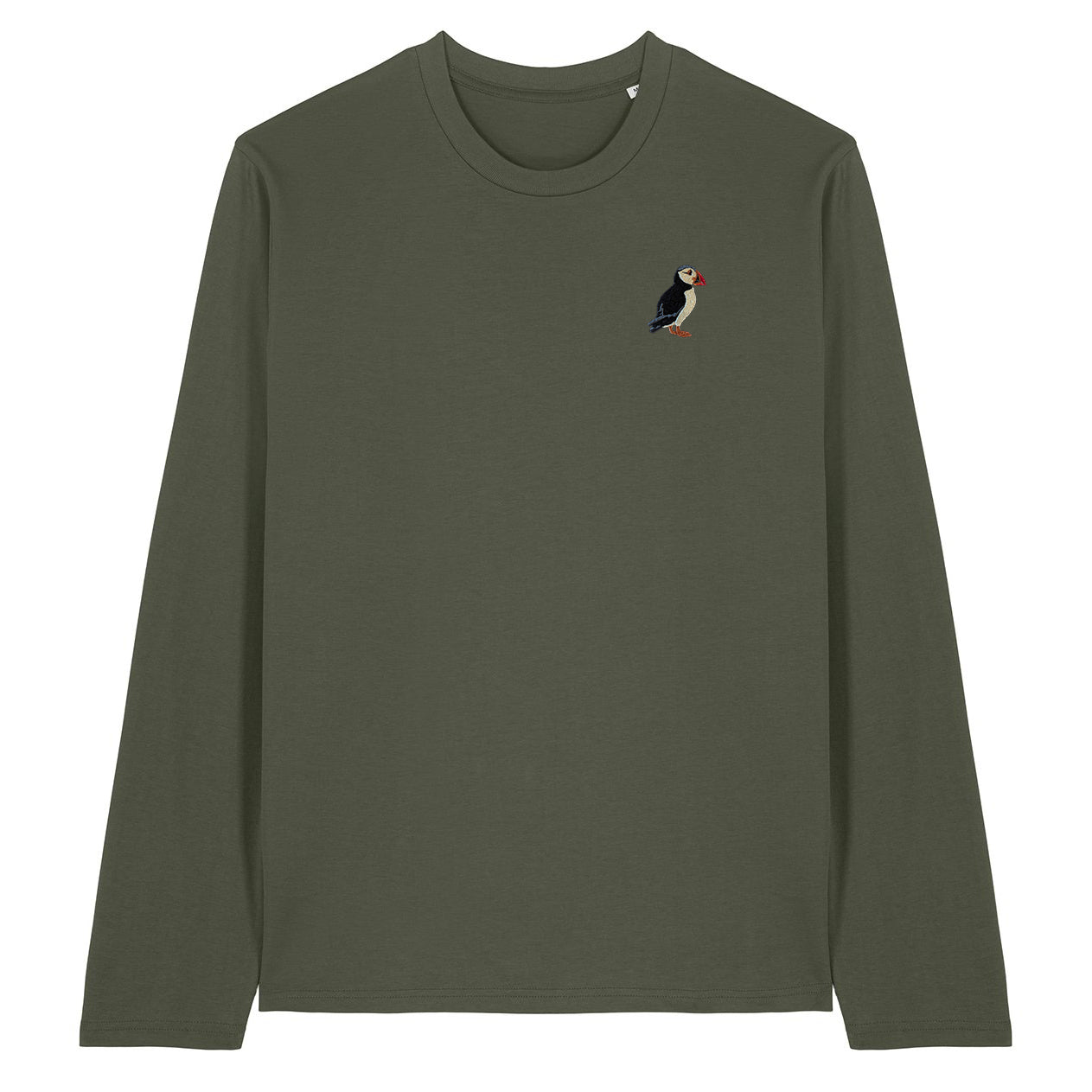 Puffin Embroidered Long Sleeve T-Shirt