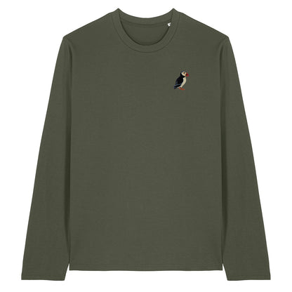 Puffin Embroidered Long Sleeve T-Shirt